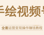 手绘视频号全套运营变现操作赚钱教程:零基础实操月入过万+玩赚视频号-晟哥学社资源库