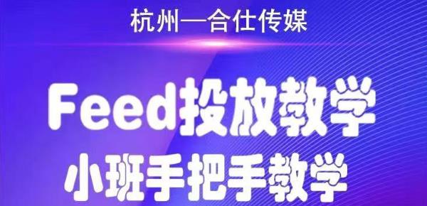 合仕传媒Feed投放教学，手把手教学，开车烧钱必须自己会-晟哥学社资源库