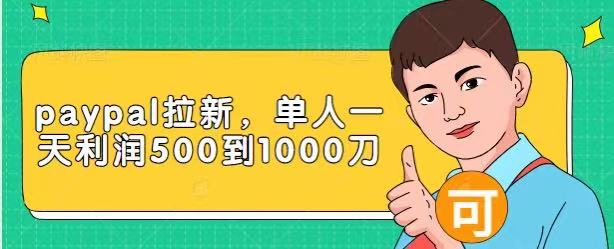 Paypal拉新赚美刀项目，单人一天利润500-1000刀【视频课程】-晟哥学社资源库