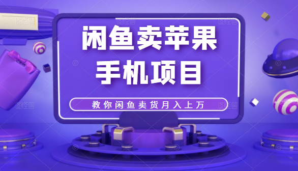 闲鱼卖苹果手机项目，教你闲鱼卖货月入上万-晟哥学社资源库