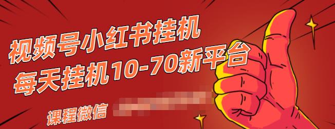 视频号小红书抖音挂机项目，小白无脑操作，按照要求来，单号每天几十米-晟哥学社资源库