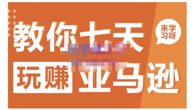 晟尧跨境·教你七天玩赚亚马逊，教你轻松玩赚亚马逊，适合小白学习-晟哥学社资源库