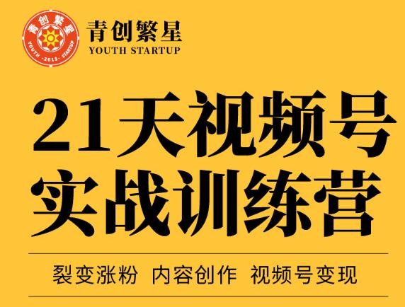 张萌21天视频号实战训练营，裂变涨粉、内容创作、视频号变现 价值298元-晟哥学社资源库