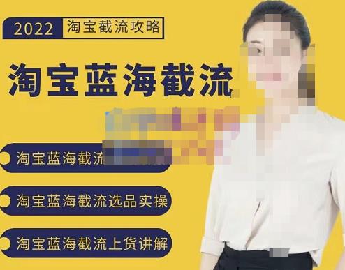 2022淘宝蓝海截流攻略，淘宝蓝海截流选品上货实操讲解-晟哥学社资源库