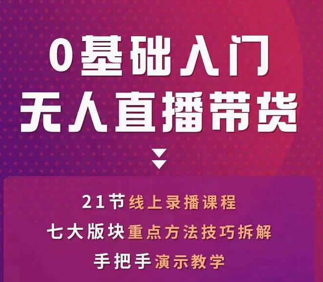 网红叫兽-抖音无人直播带货，一个人就可以搞定的直播带货实战课-晟哥学社资源库