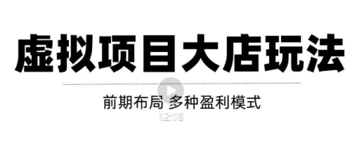 虚拟项目月入几万大店玩法分享，多店操作利润倍增（快速起店盈利）-晟哥学社资源库