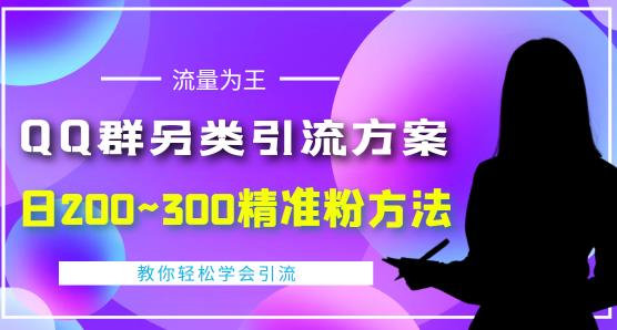 价值888的QQ群另类引流方案，半自动操作日200~300精准粉方法【视频教程】-晟哥学社资源库