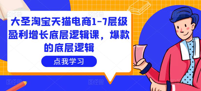 大圣淘宝天猫电商1-7层级盈利增长底层逻辑课，爆款的底层逻辑-晟哥学社资源库