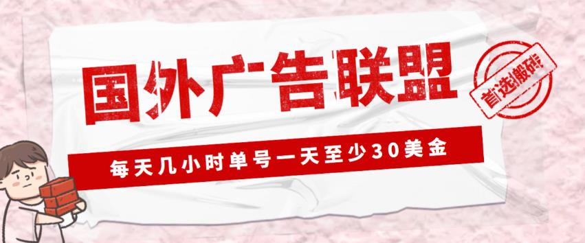 外面收费1980的最新国外LEAD广告联盟搬砖项目，单号一天至少30美金【详细玩法教程】-晟哥学社资源库