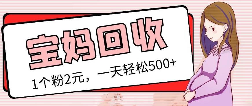 最新宝妈粉回收变现计划及胎教音乐高端变现玩法全套教程！（非老玩法）-晟哥学社资源库