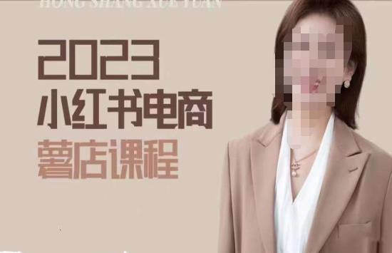 2023小红书电商课，新手小白从0~1玩转小红书薯店电商-晟哥学社资源库