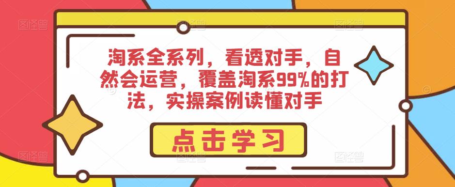 淘系全系列，看透对手，自然会运营，覆盖淘系99%的打法，实操案例读懂对手-晟哥学社资源库