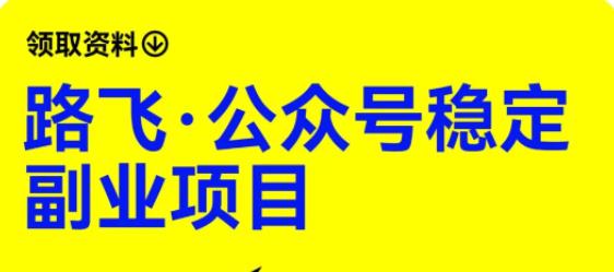 路飞·公众号稳定副业项目，你只要无脑去推广，粉丝和收入，自然就来了-晟哥学社资源库