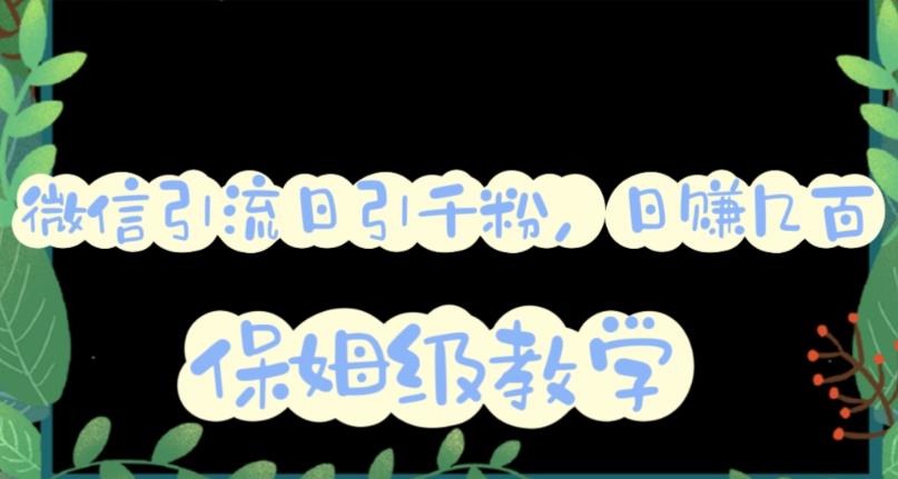 微信互推圈半自动引流方案，矩阵操作日引千人思路【详细视频教程】-晟哥学社资源库