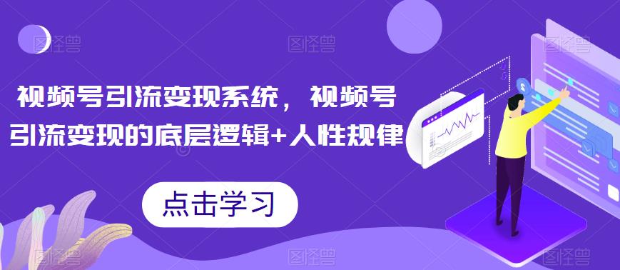 视频号引流变现系统，视频号引流变现的底层逻辑+人性规律-晟哥学社资源库