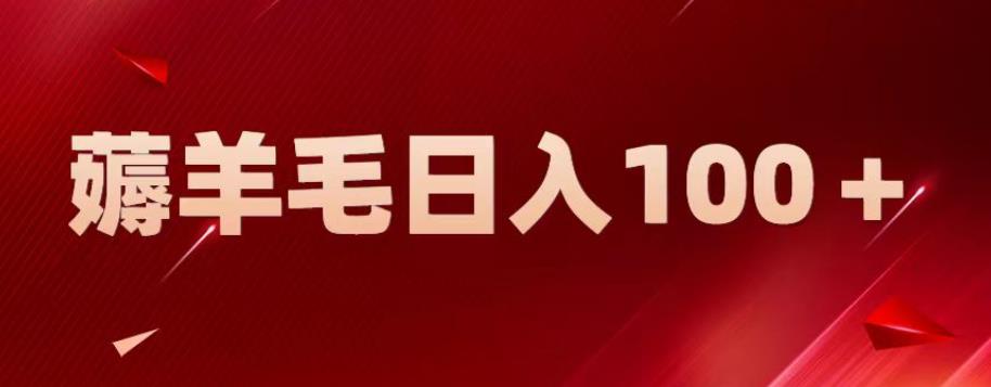 新平台零撸薅羊毛，一天躺赚100＋，无脑复制粘贴【揭秘】-晟哥学社资源库