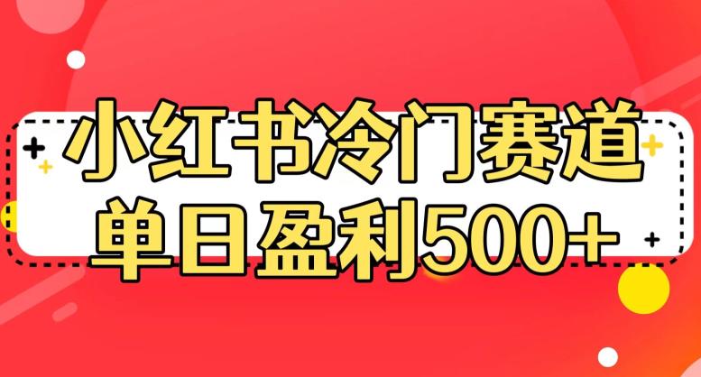 小红书冷门赛道，单日盈利500+【揭秘】-晟哥学社资源库
