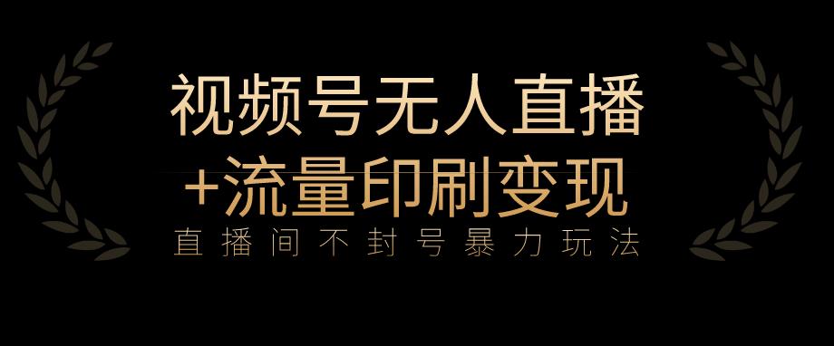全网首发视频号不封号无人直播暴利玩法+流量印刷机变现，日入1000+【揭秘】-晟哥学社资源库