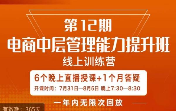 陈少珊·电商中层管理能力提升班，学习对象-电商公司各个岗位的主管，20人人以内的电商公司老板-晟哥学社资源库