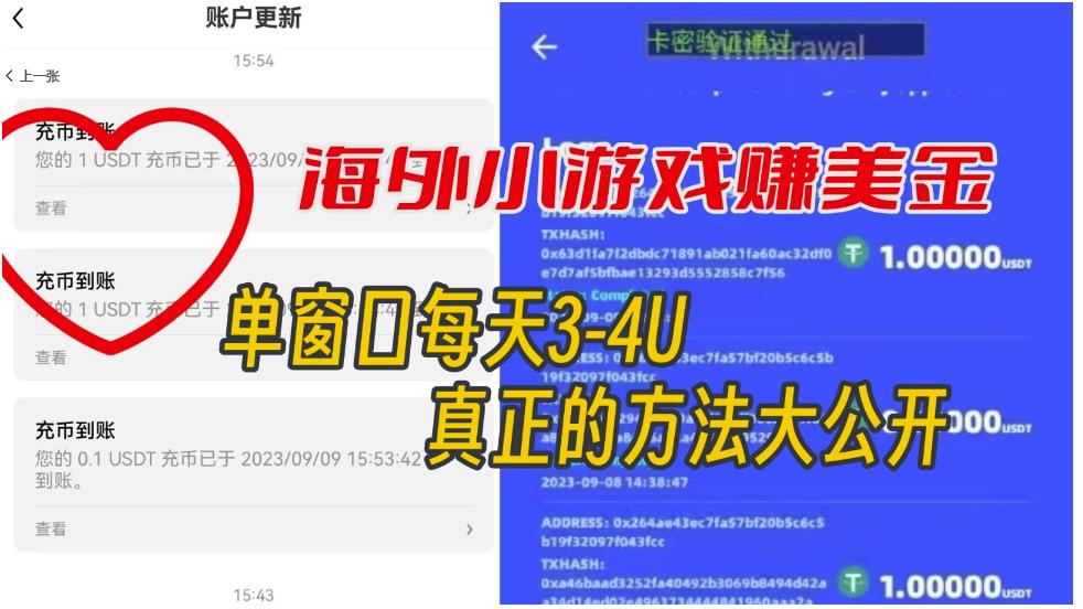 海外小游戏美金项目真正可以达到3-4U单窗口的方法，单台电脑收入300+【揭秘】-晟哥学社资源库