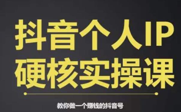 个人IP创富系统实战课，商业定位，流量打造，短视频变现，教你做个赚钱的抖音号-晟哥学社资源库