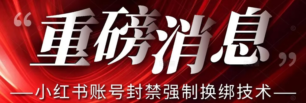 【最新】小红书账号封禁强制换绑技术可日赚300-晟哥学社资源库