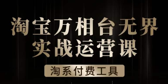 沧海·淘系万相台无界实战运营课，万相台无界实操全案例解析-晟哥学社资源库