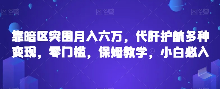 靠暗区突围月入六万，代肝护航多种变现，零门槛，保姆教学，小白必入【揭秘】-晟哥学社资源库