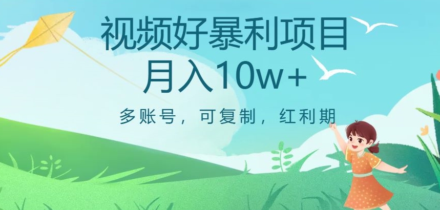 视频号暴利项目，多账号，可复制，红利期，月入10w+【揭秘】-晟哥学社资源库
