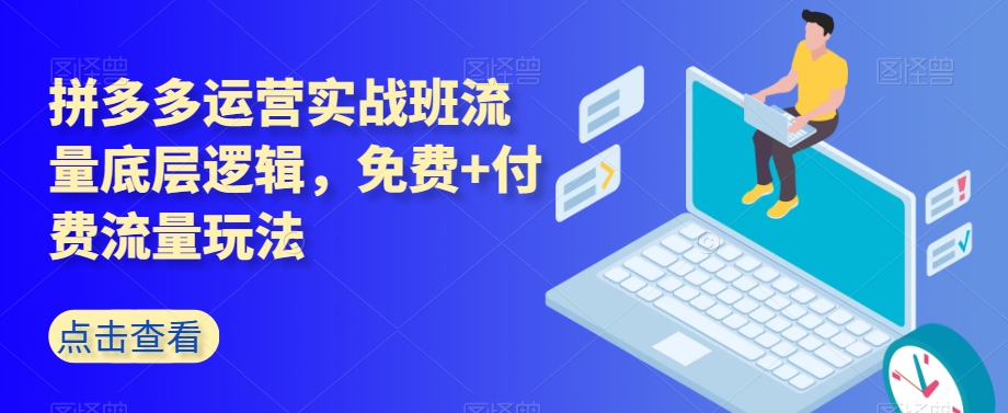 拼多多运营实战班流量底层逻辑，免费+付费流量玩法-晟哥学社资源库