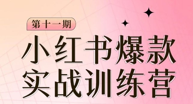 小红书博主爆款训练营第11期，手把手教你从0-1做小红书，从定位到起号到变现-晟哥学社资源库