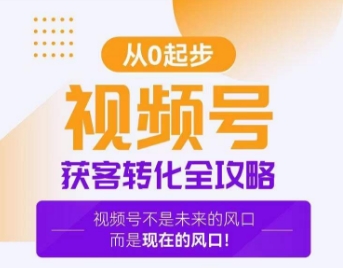 视频号获客转化全攻略，手把手教你打造爆款视频号！-晟哥学社资源库