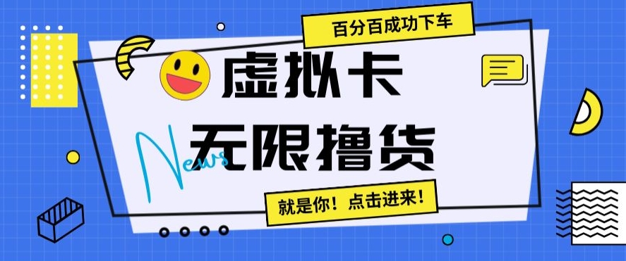 虚拟卡无限撸货，百分百成功下车【仅揭秘】-晟哥学社资源库