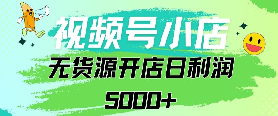视频号无货源小店从0到1日订单量千单以上纯利润稳稳5000+【揭秘】-晟哥学社资源库