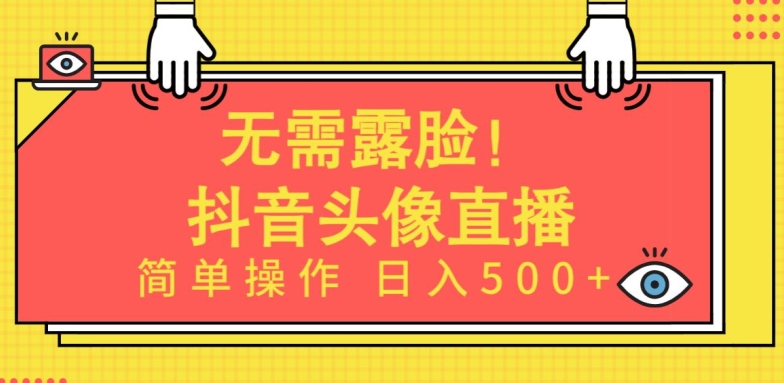 无需露脸，Ai头像直播项目，简单操作日入500+【揭秘】-晟哥学社资源库