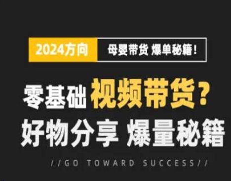 短视频母婴赛道实操流量训练营，零基础视频带货，好物分享，爆量秘籍-晟哥学社资源库