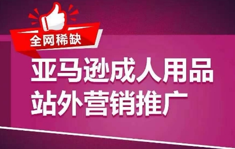 全网稀缺！亚马逊成人用品站外营销推广，​教你引爆站外流量，开启爆单模式-晟哥学社资源库