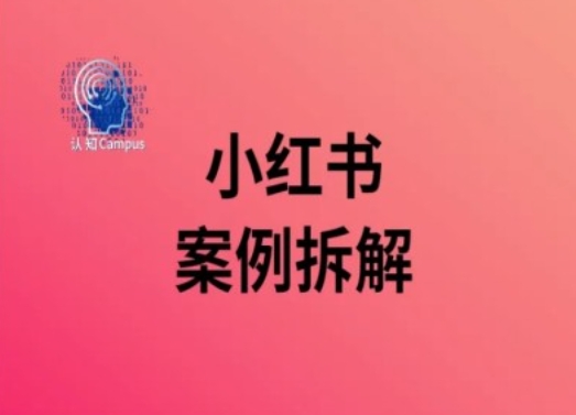 小红书案例拆解，深度解读小红书40万粉-晟哥学社资源库