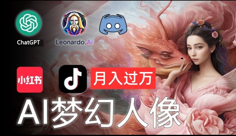 AI摄影梦幻人像：零基础也能月入过万的秘密【揭秘】-晟哥学社资源库