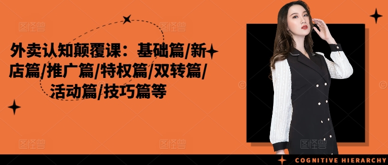 外卖认知颠覆课：基础篇/新店篇/推广篇/特权篇/双转篇/活动篇/技巧篇等-晟哥学社资源库