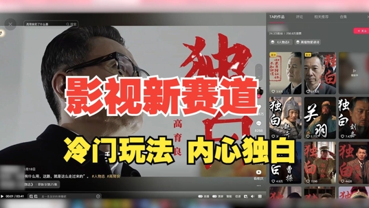 最新影视解说玩法，人物独白，30天涨粉24万+，全流程拆解【揭秘】-晟哥学社资源库