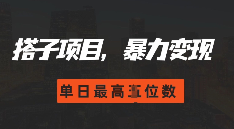 2024搭子玩法，0门槛，暴力变现，单日最高破四位数【揭秘】-晟哥学社资源库