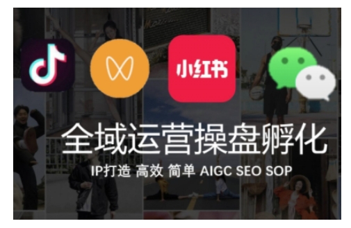全域运营操盘(抖音+私域+小红书)，IP打造高效简单-晟哥学社资源库