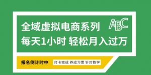 全域虚拟电商变现系列，通过平台出售虚拟电商产品从而获利-晟哥学社资源库