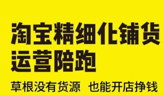淘宝精细化铺货运营陪跑(部分更新至2025)，草根没有货源 也能开店挣钱-晟哥学社资源库