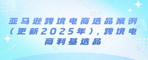 亚马逊跨境电商选品案例(更新2025年2月)，跨境电商利基选品-晟哥学社资源库