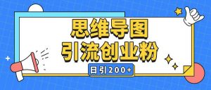 暴力引流全平台通用思维导图引流玩法ai一键生成日引200+-晟哥学社资源库