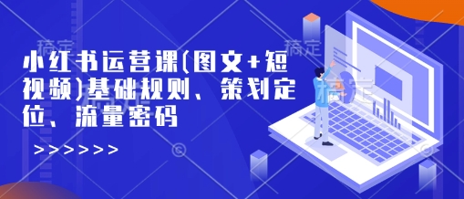 小红书运营课(图文+短视频)基础规则、策划定位、流量密码-晟哥学社资源库