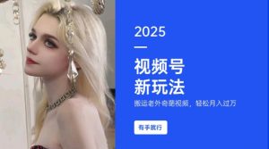 搬运老外奇葩视频，撸视频号分成计划收益，每天只需一小时，新手小白轻松月入过W-晟哥学社资源库