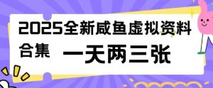 2025全新闲鱼虚拟资料项目合集，成本低，操作简单，一天两三张-晟哥学社资源库